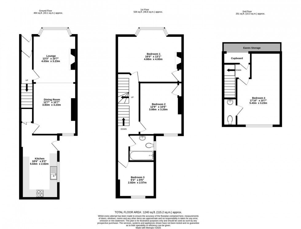Floorplan for South Bank Avenue, Off Bishopthorpe Road