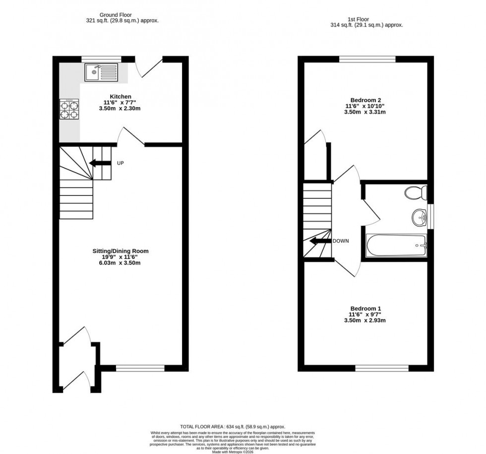 Floorplan for Topcliffe Court, Selby