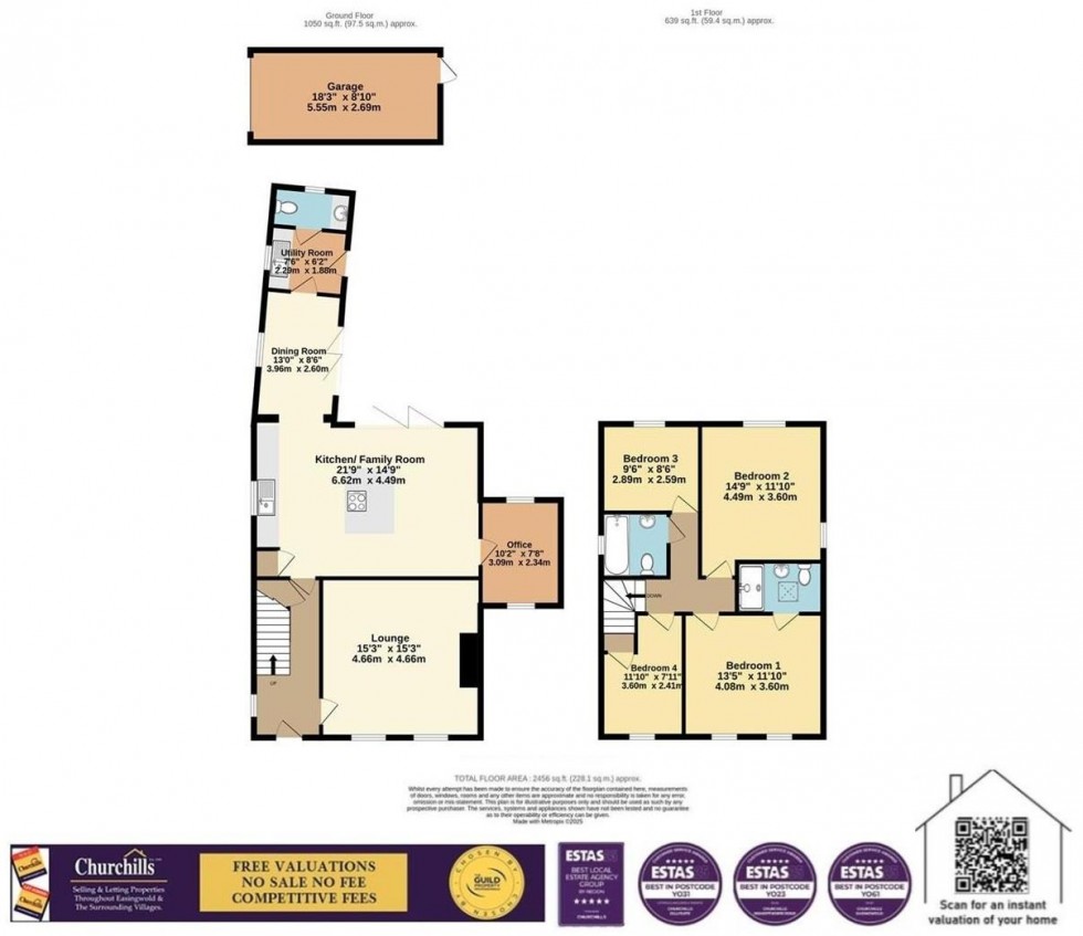 Floorplan for South Back Lane, Stillington, York