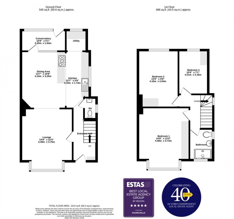 Floorplan for Campleshon Road, York