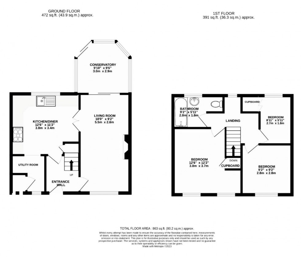 Floorplan for Bramham Grove, York