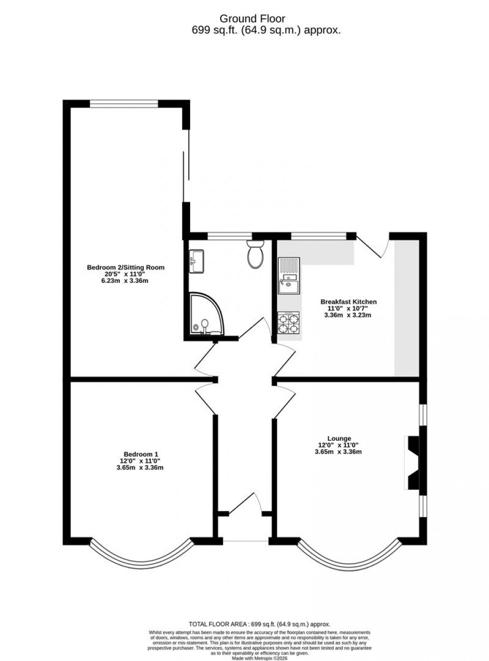Floorplan for Tranby Avenue, York