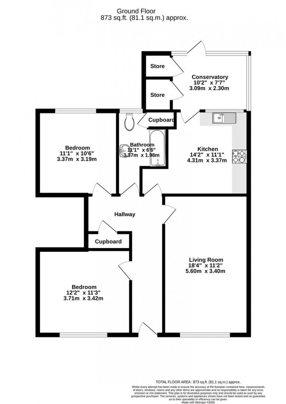Floorplan for York Road, Acomb, York