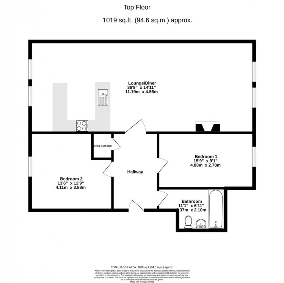 Floorplan for Janus House, Lawrence Street