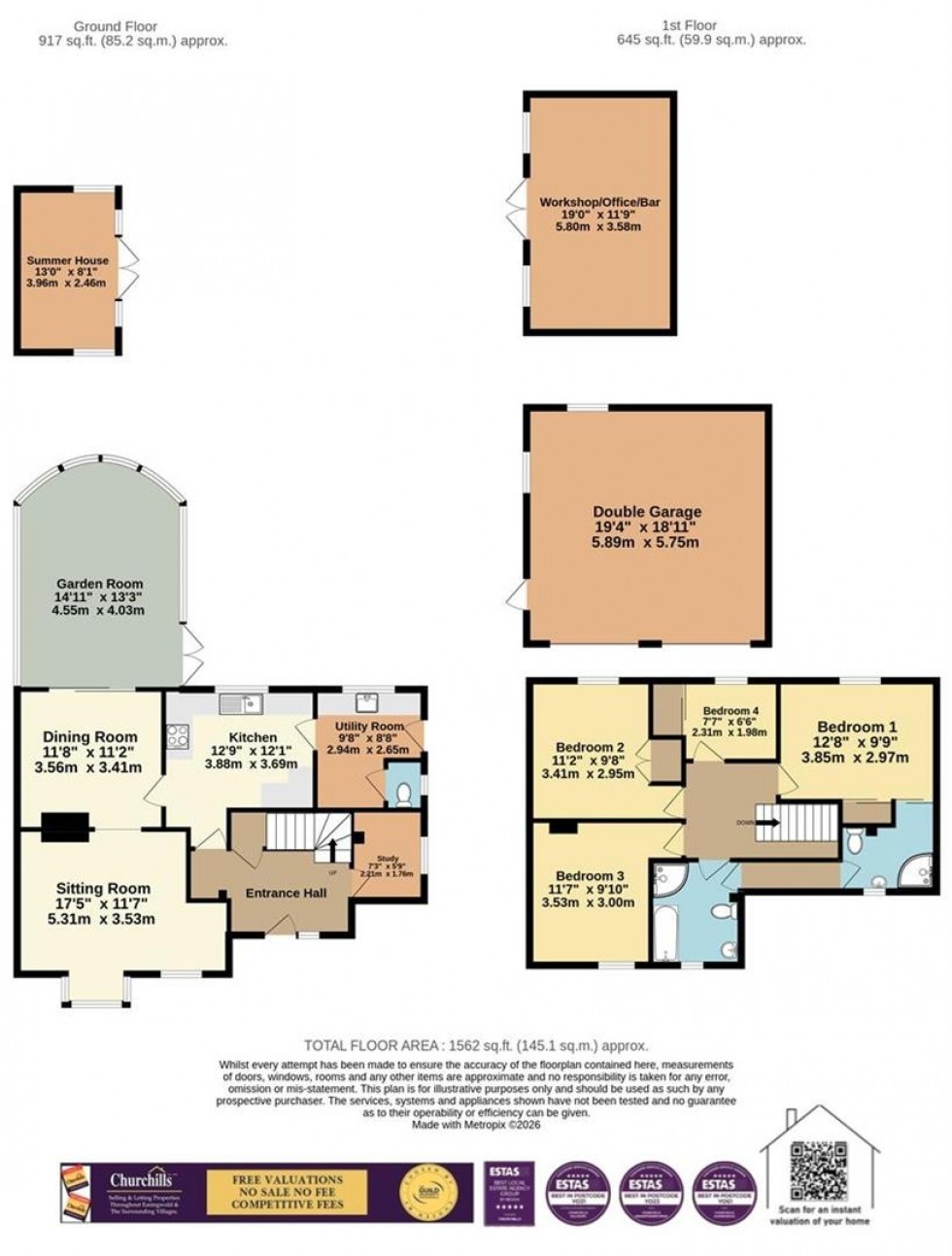 Floorplan for Sessay, Thirsk