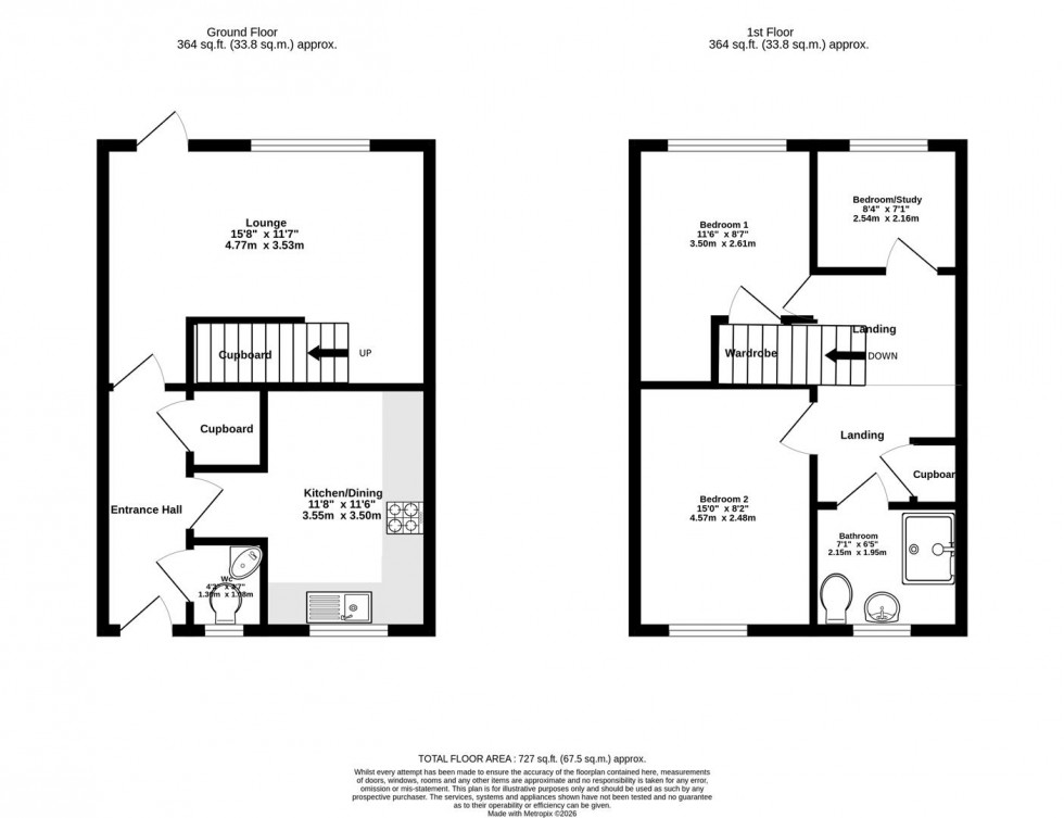 Floorplan for Brailsford Crescent, York