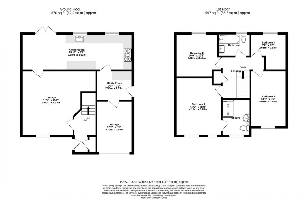 Floorplan for Cranbrook Close, Wheldrake