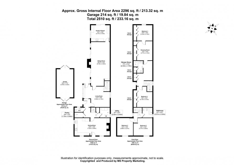 Floorplan for Front Street, Naburn, York
