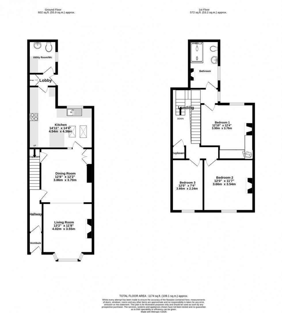 Floorplan for Nunthorpe Road, York
