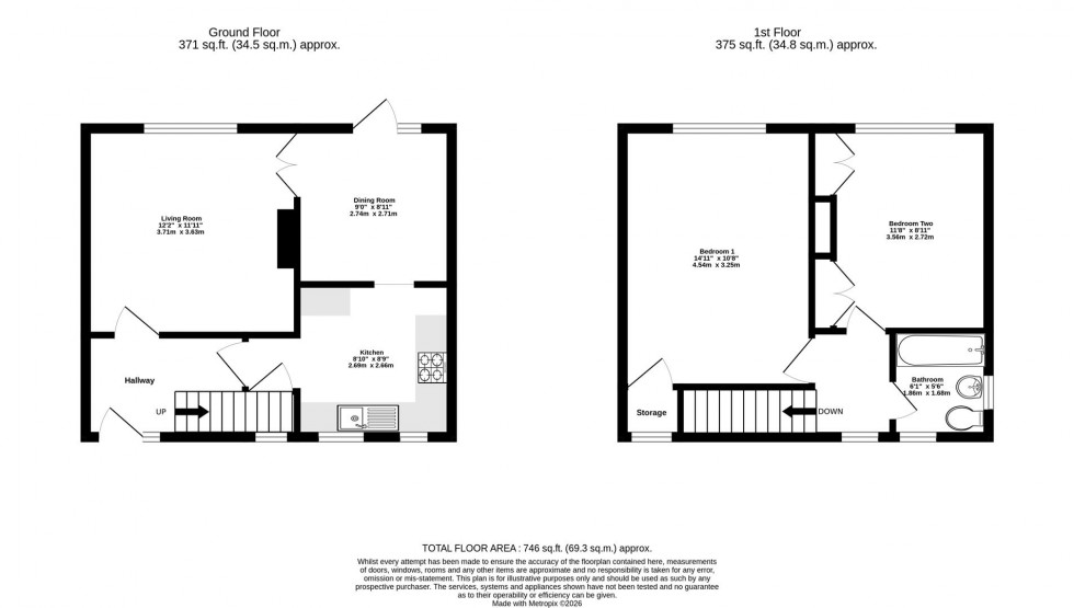 Floorplan for Thoresby Road, York