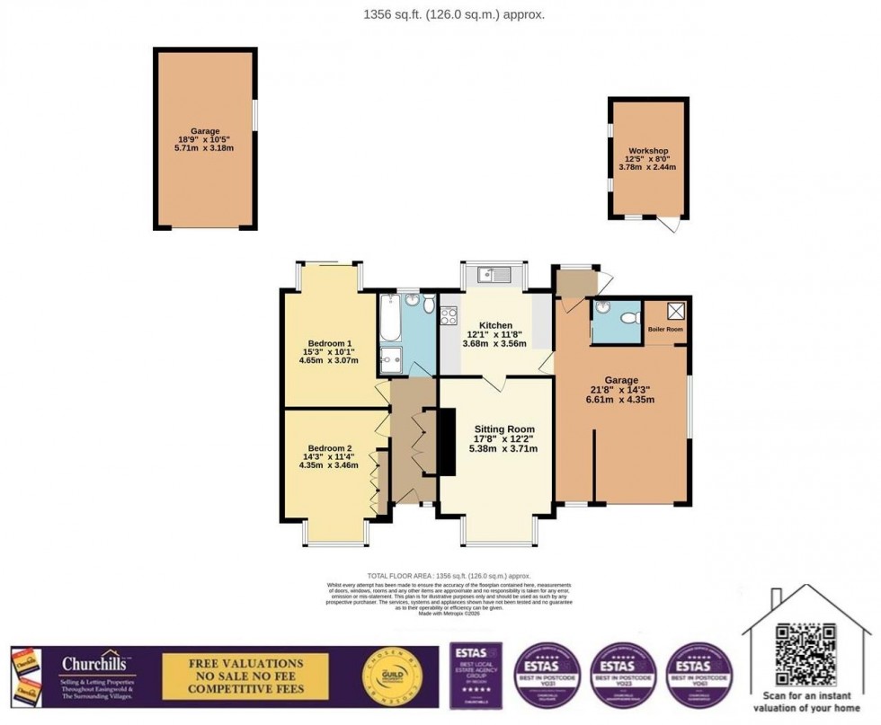 Floorplan for Carr Lane, Sutton-On-The-Forest, York