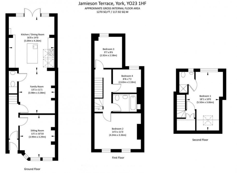 Floorplan for Jamieson Terrace, South Bank