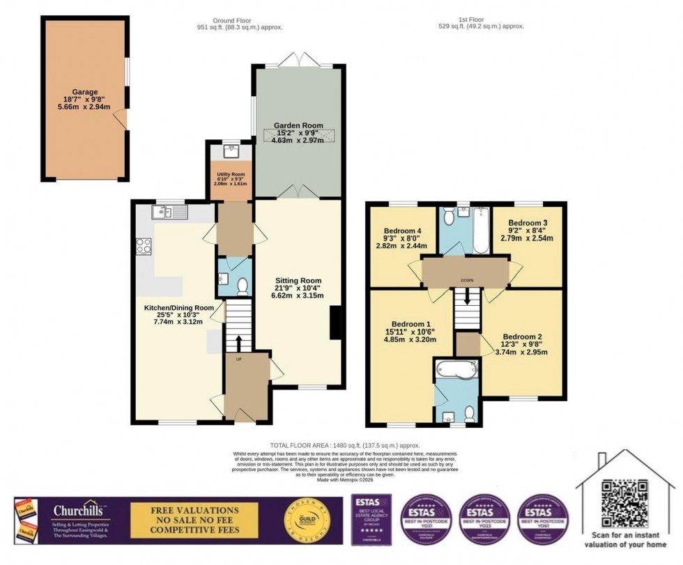 Floorplan for West Moor Lane, Raskelf, York