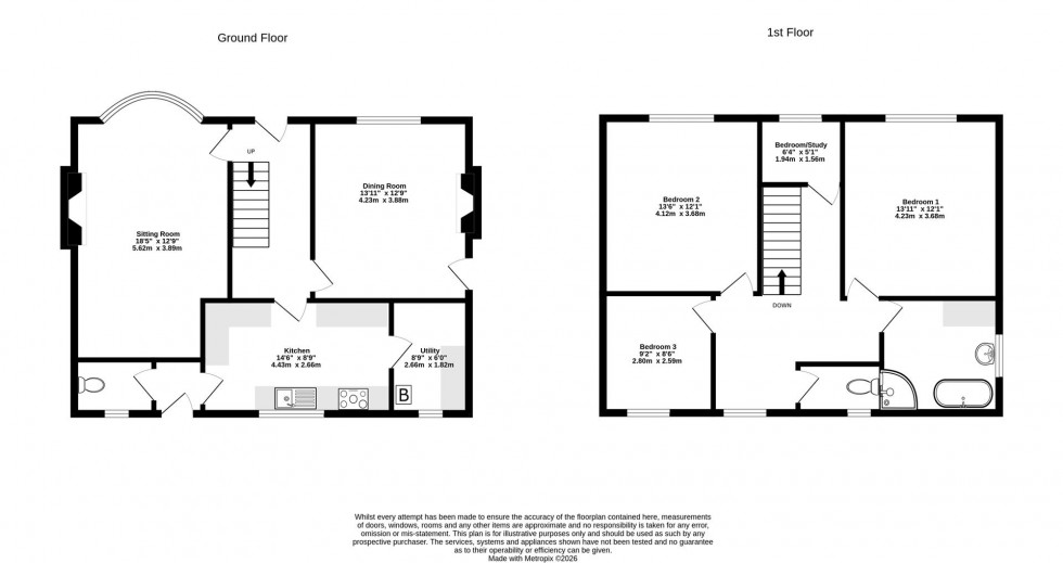 Floorplan for York Road, Sheriff Hutton, York