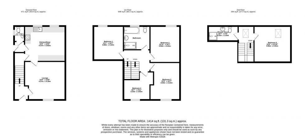 Floorplan for Crombie Avenue, York