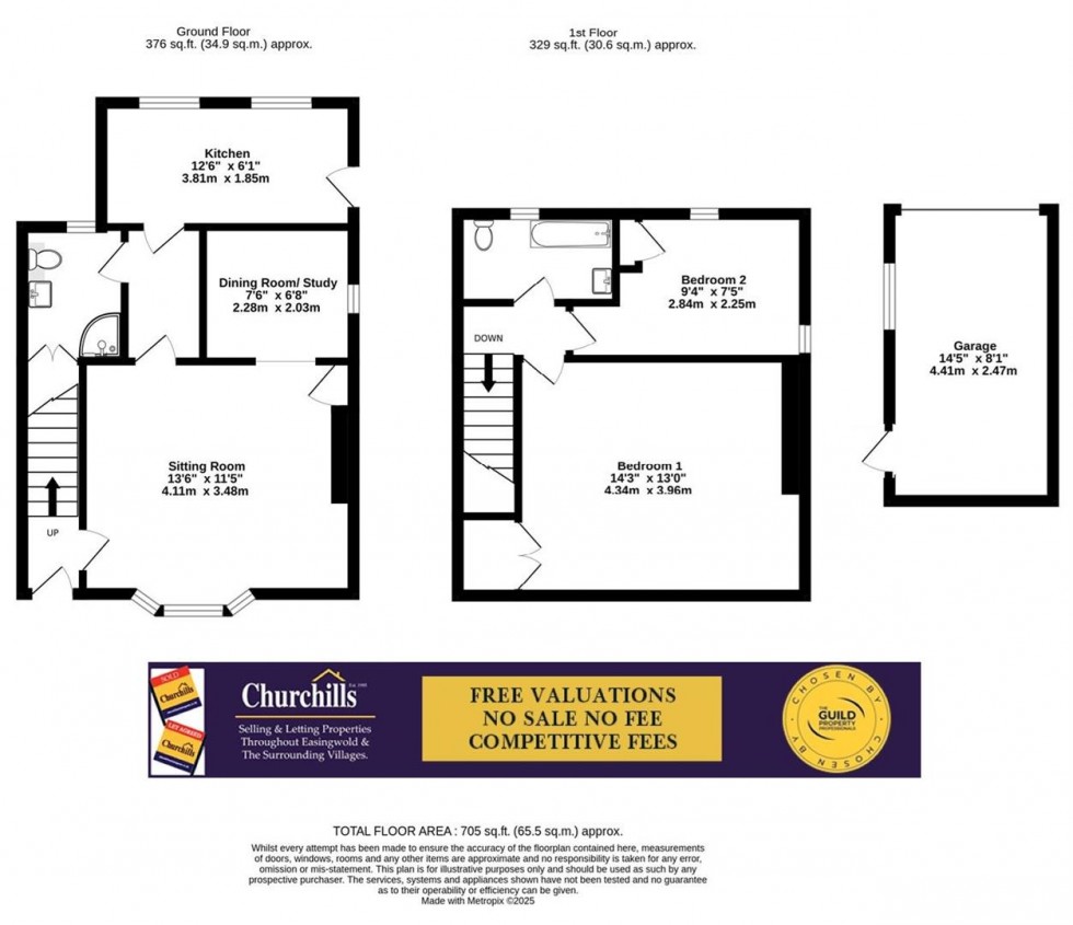 Floorplan for High Street, Stillington, York