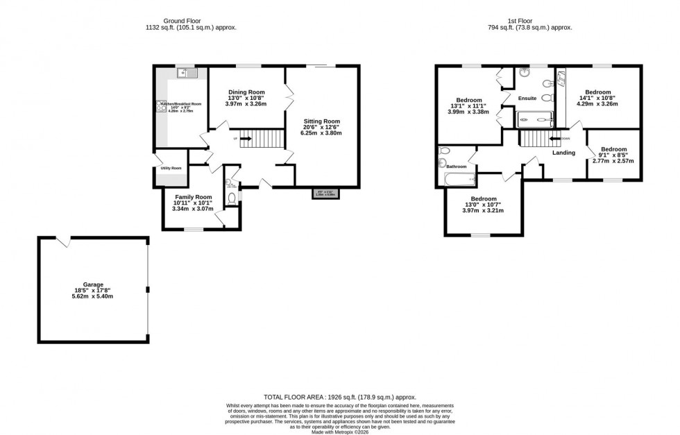 Floorplan for Kitty Garth, Wheldrake, York