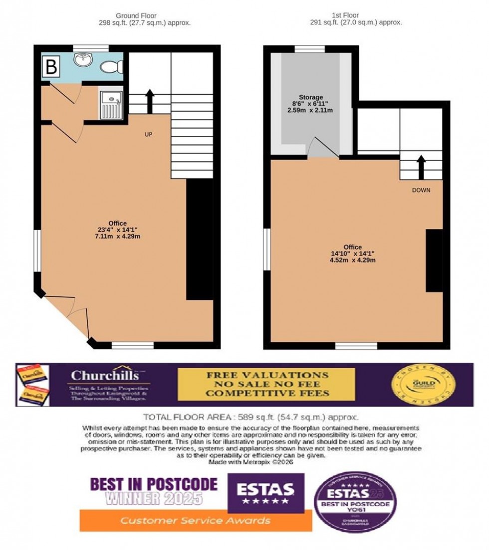 Floorplan for Long Street, Easingwold, York