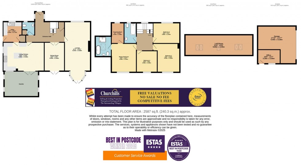 Floorplan for New Row, Boroughbridge, York