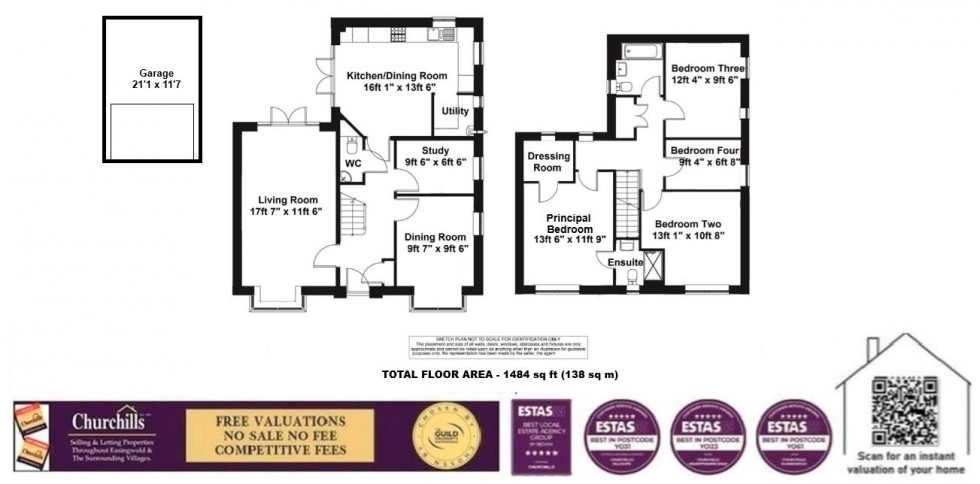 Floorplan for Hereford Way, Boroughbridge, York