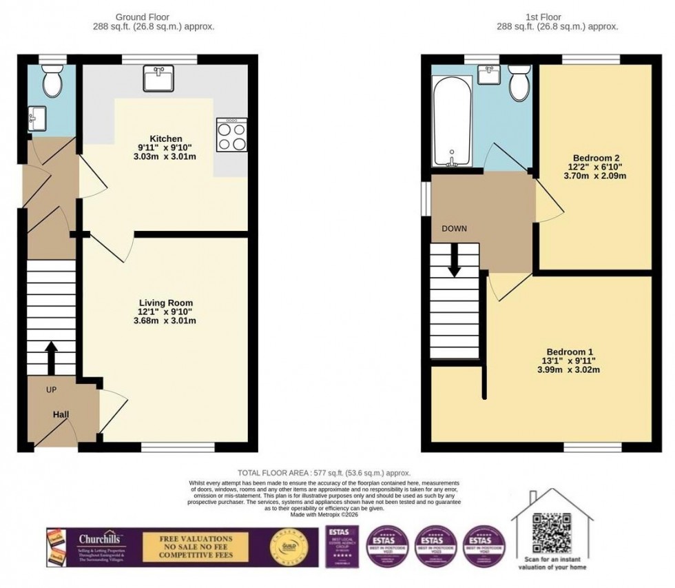 Floorplan for Galtres Drive, Easingwold, York