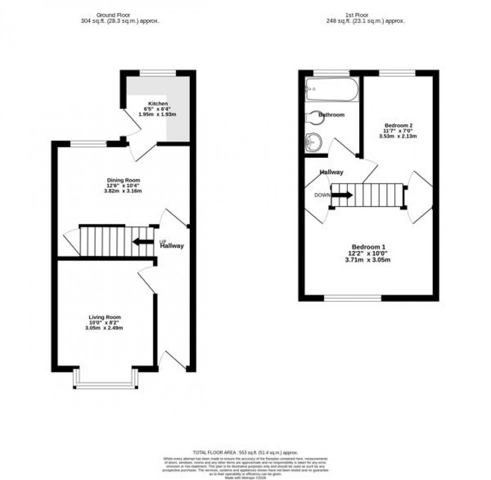 Floorplan for Baker Street, York