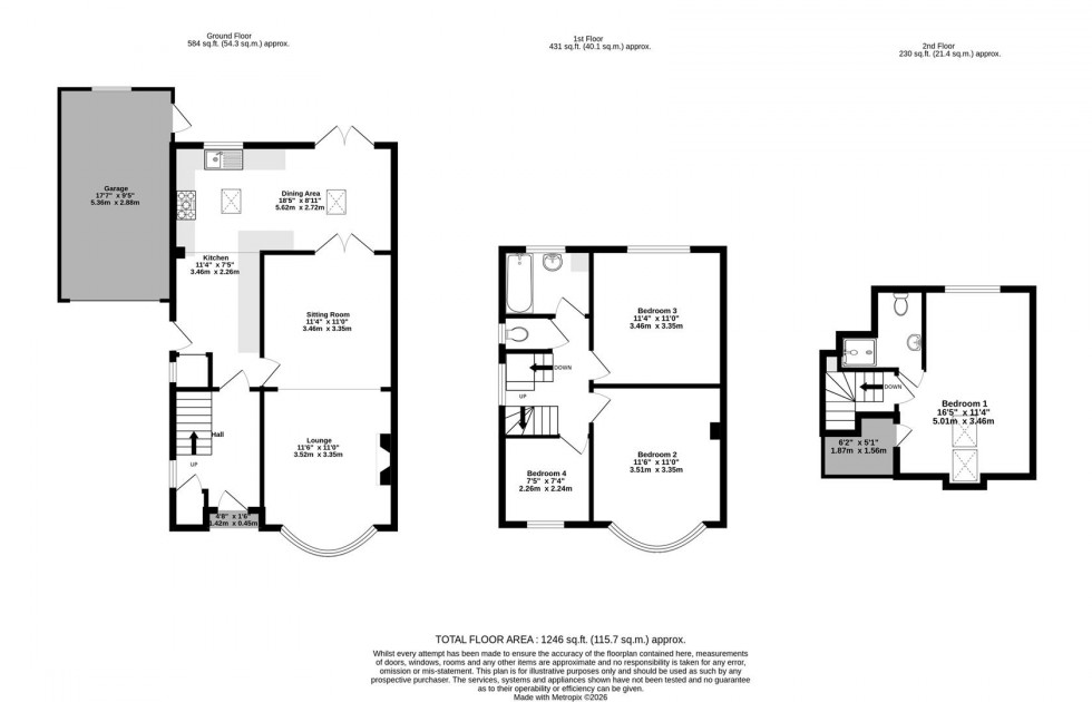 Floorplan for Oakland avenue, York