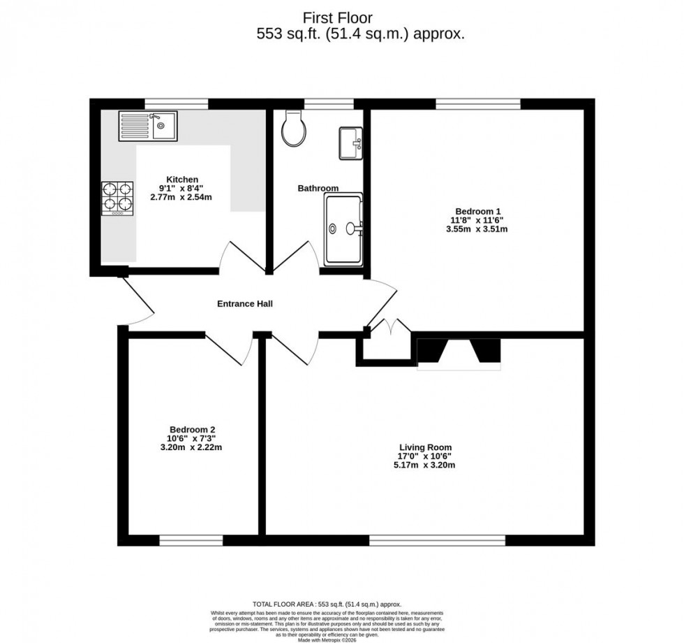 Floorplan for Swann Street, York