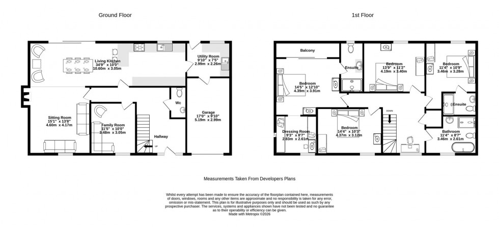 Floorplan for Main Street, Thorganby, York