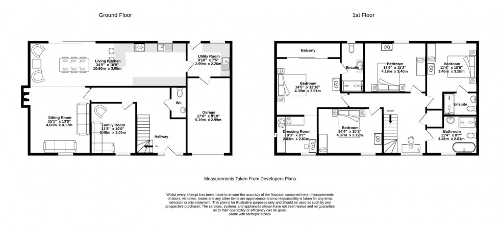 Floorplan for Main Street, Thorganby, York