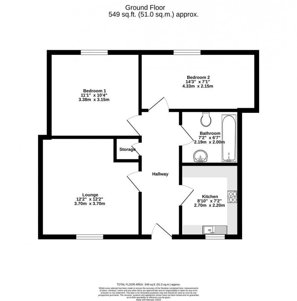 Floorplan for 28 Trafalgar Street, York