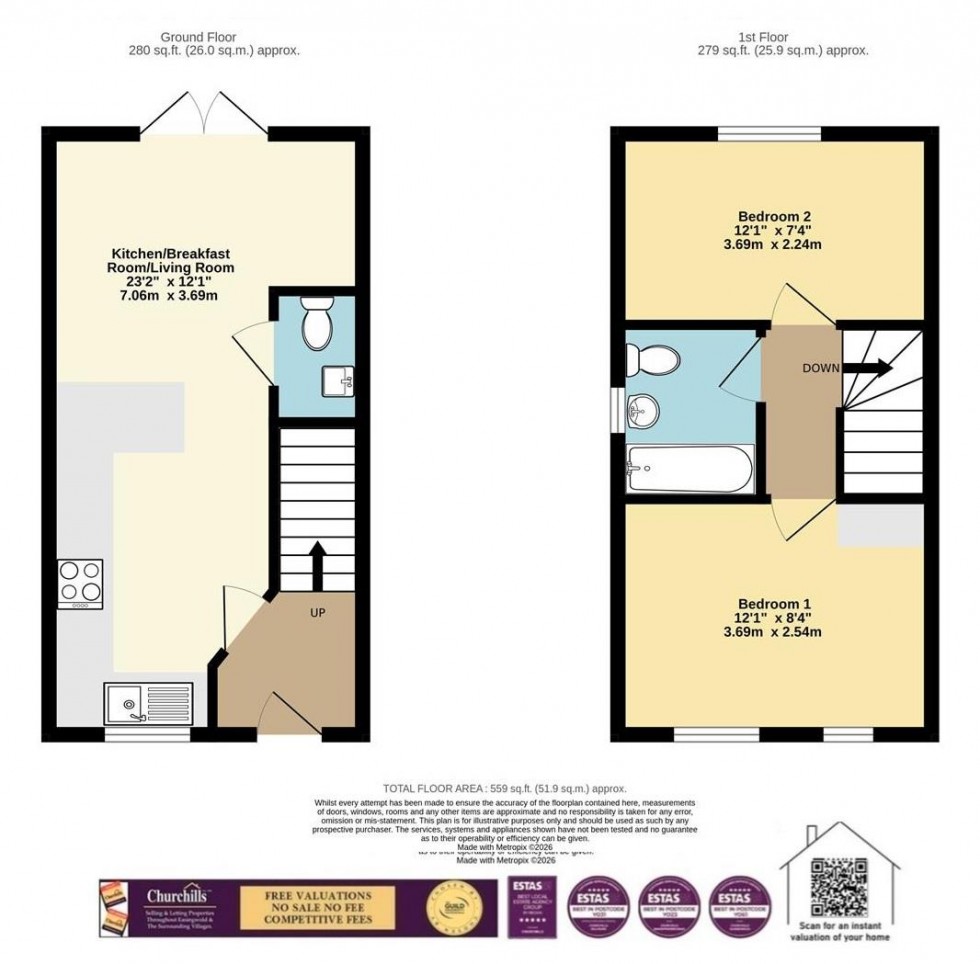 Floorplan for Aspen Road, Easingwold