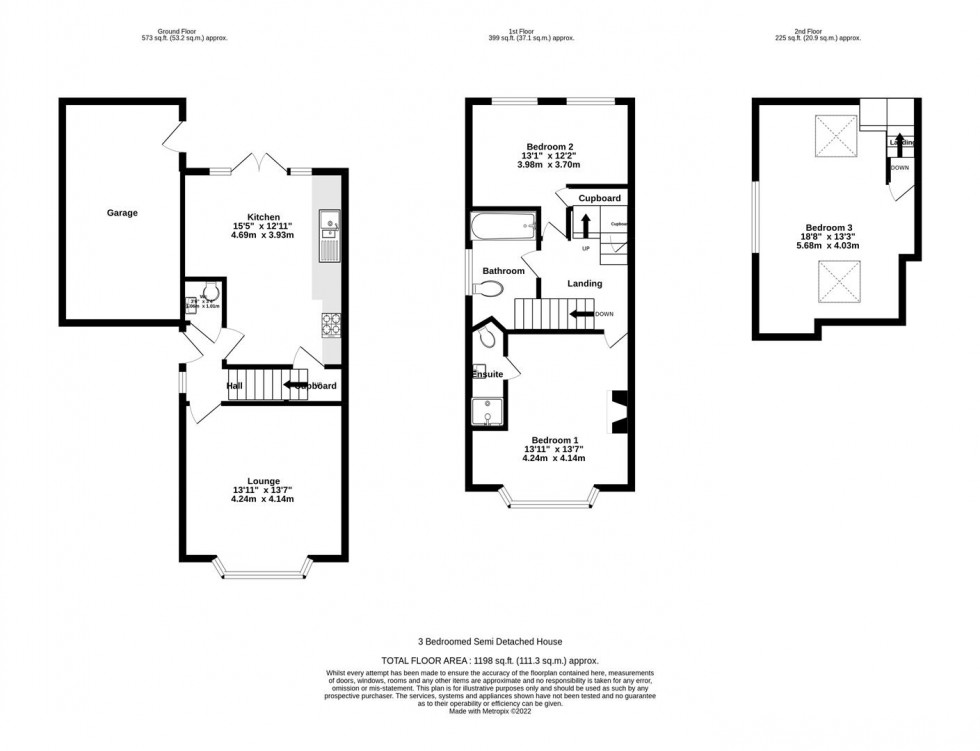 Floorplan for Moorgarth Avenue, Tadcaster Road