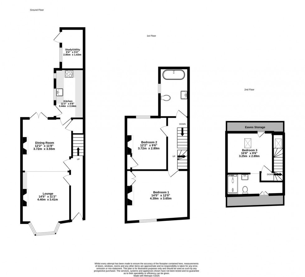 Floorplan for Prices Lane, York