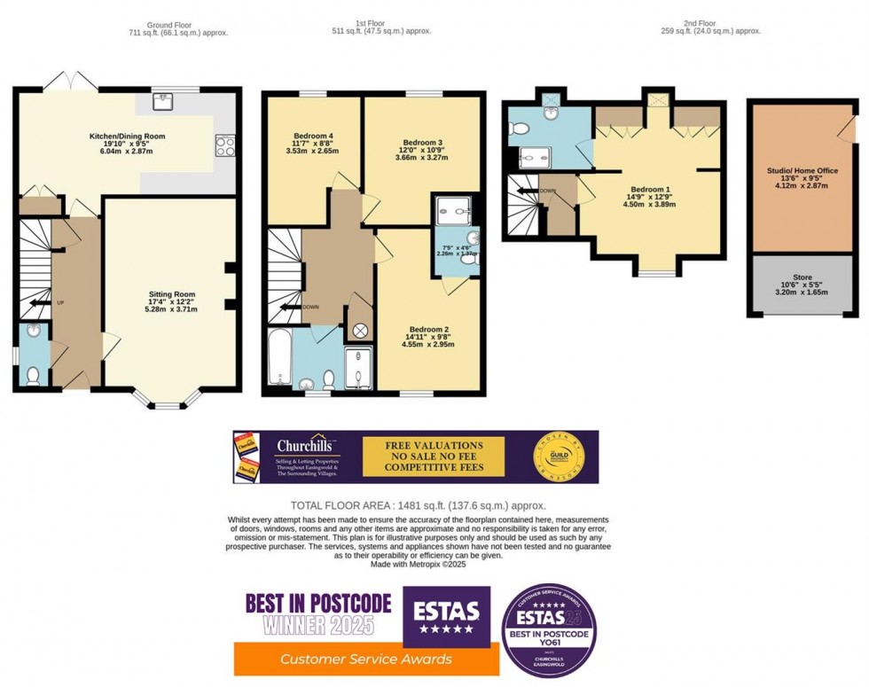 Floorplan for Newby Court, Boroughbridge