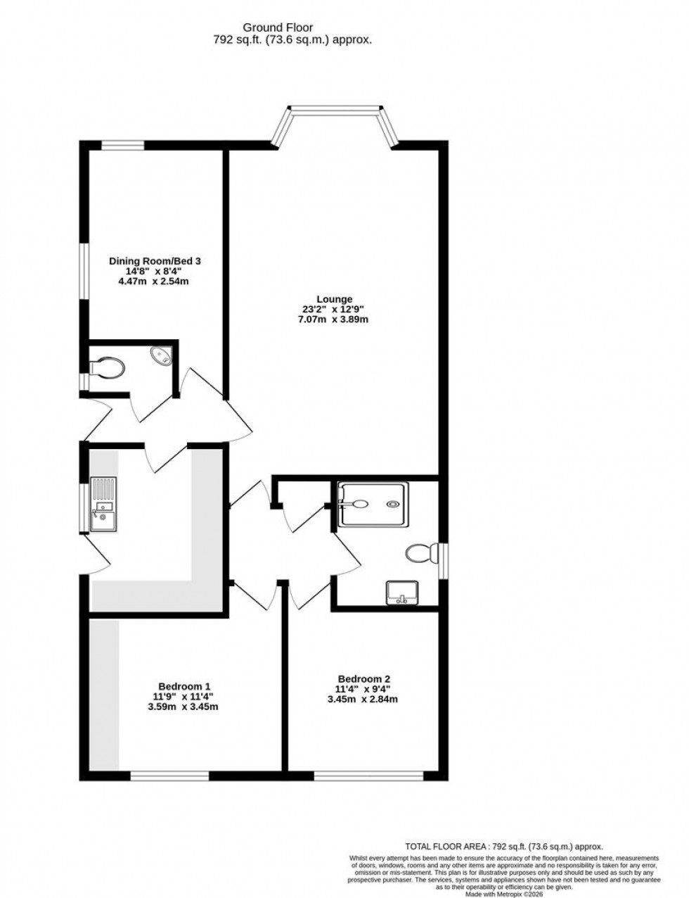 Floorplan for Wolviston Avenue, York