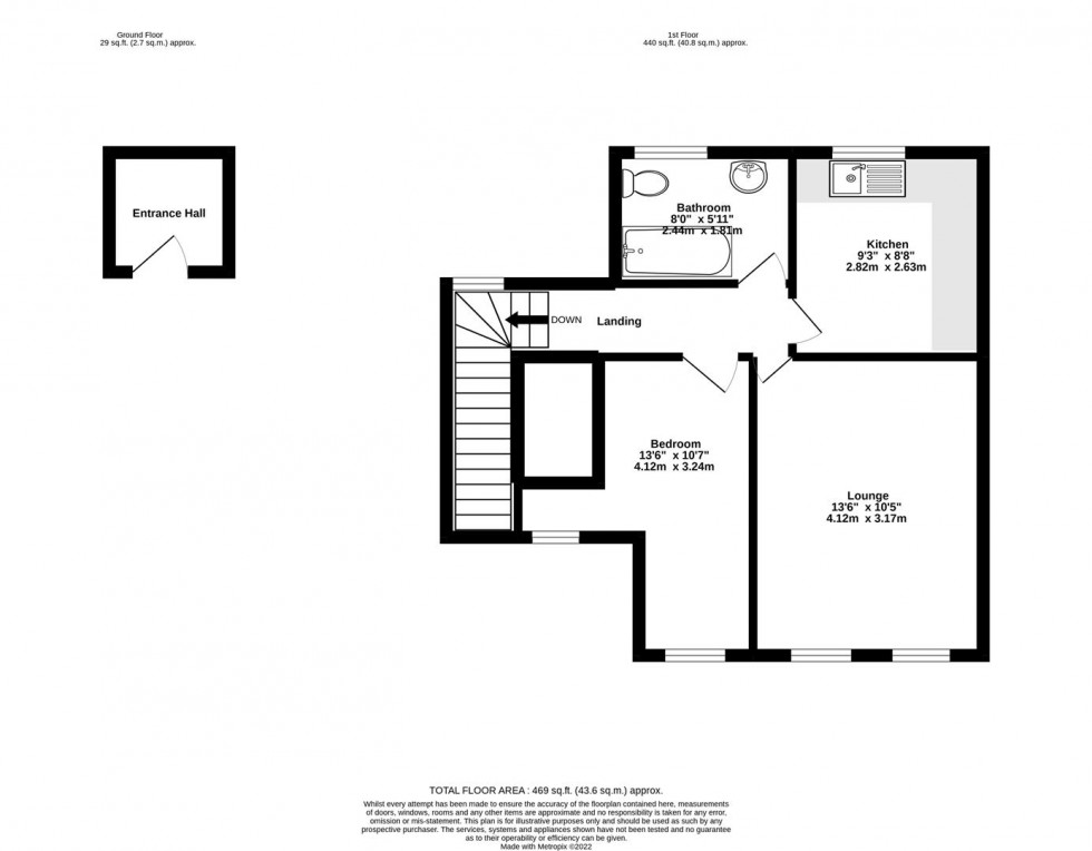 Floorplan for Burton Stone Lane, Burton Stone Lane