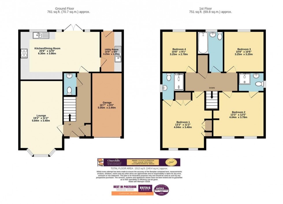Floorplan for Stable Mews, Boroughbridge, York