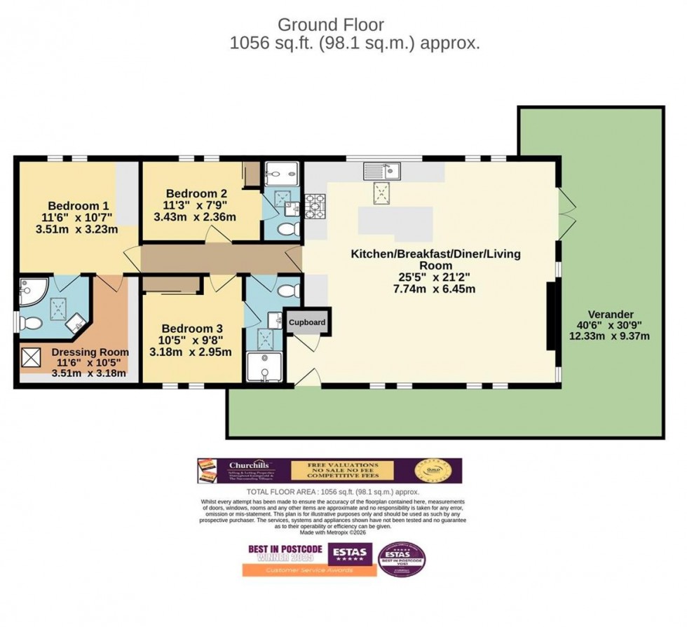 Floorplan for Abbots Green, Balk