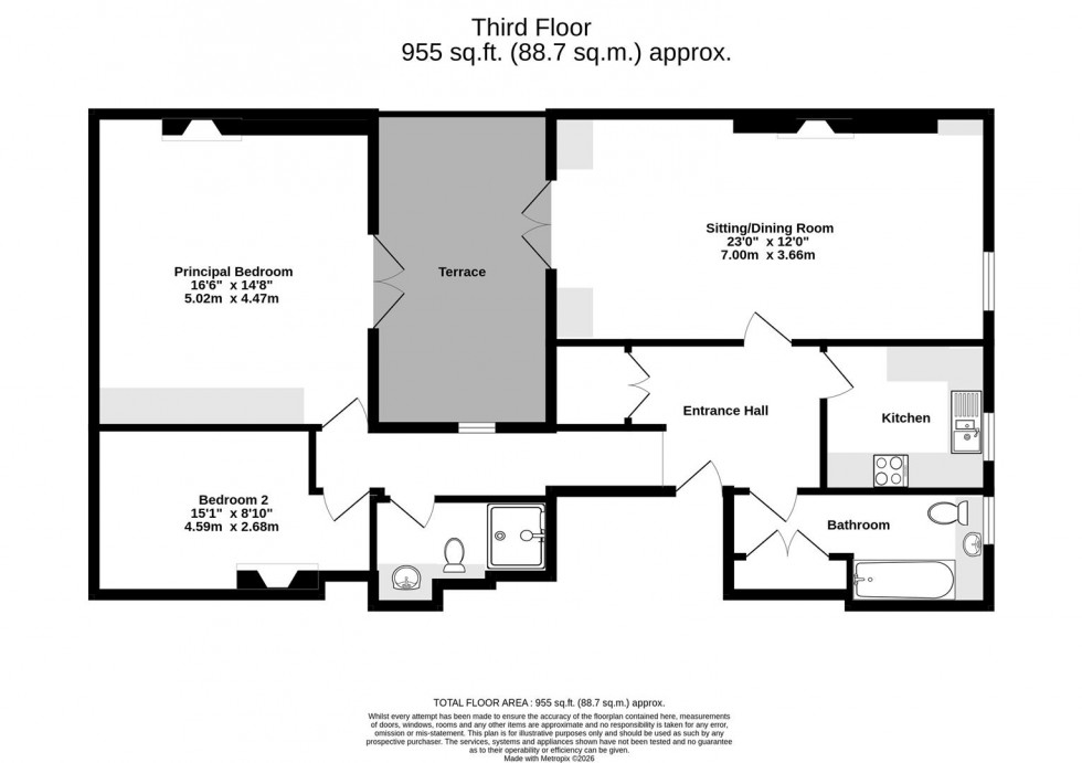 Floorplan for Driffield Terrace, York