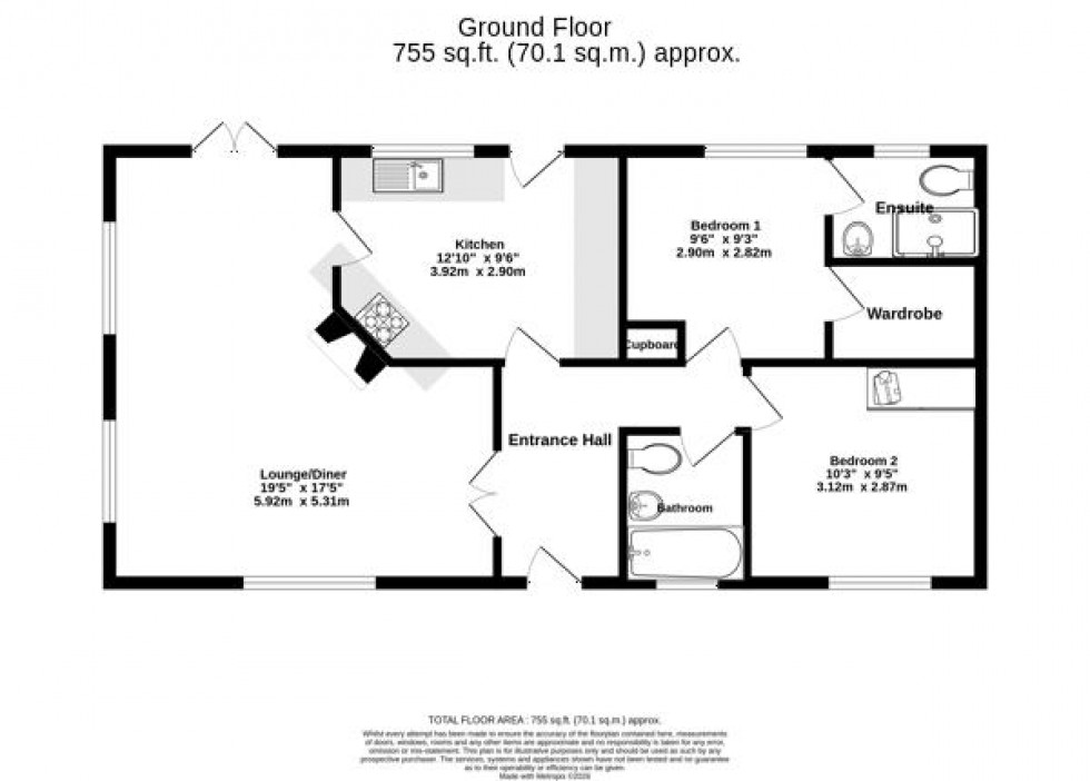 Floorplan for Cundall Rise, Mount Pleasant