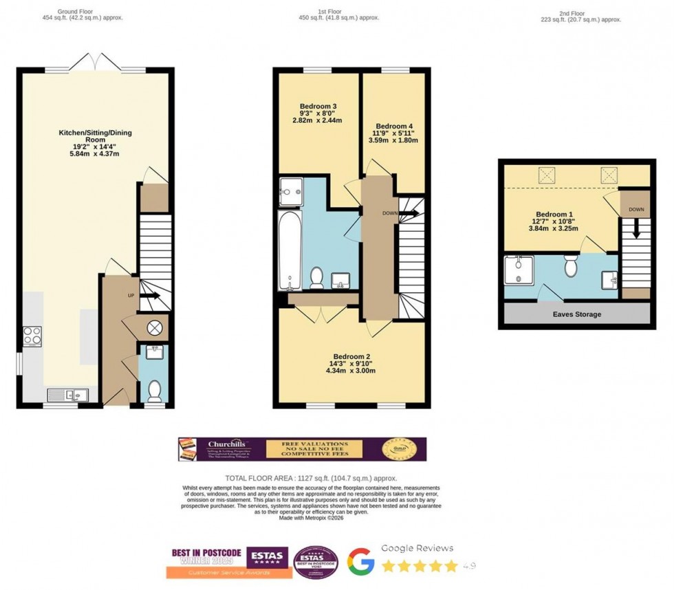 Floorplan for Sutton-On-The-Forest, York