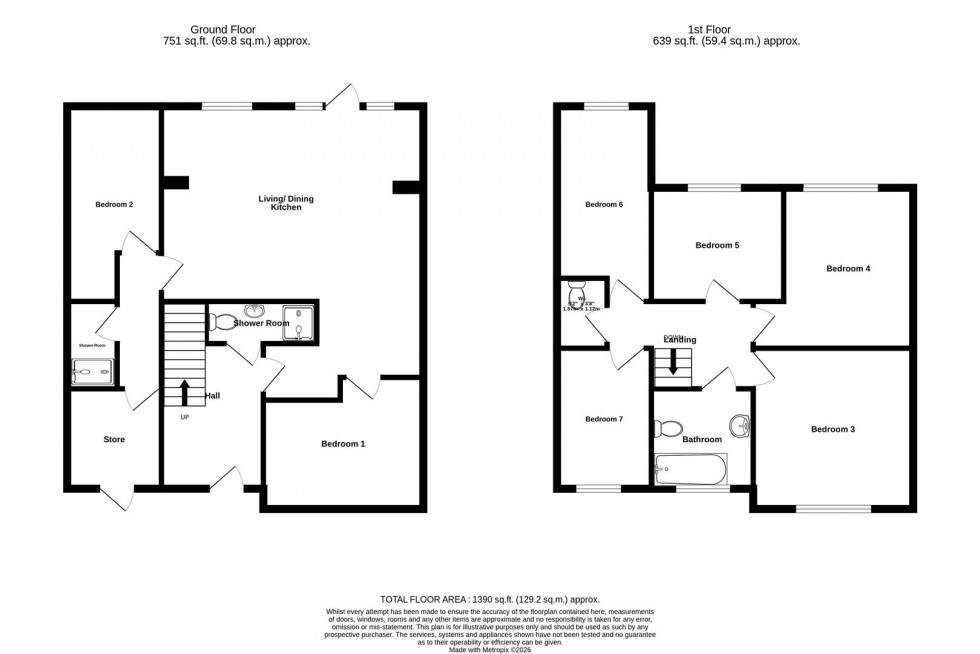 Floorplan for Crossways, York