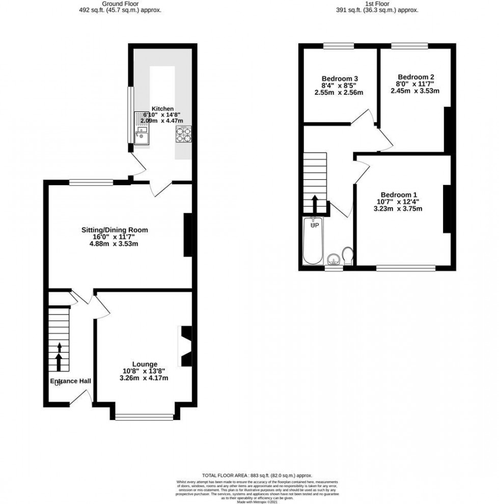 Floorplan for Jamieson Terrace, York