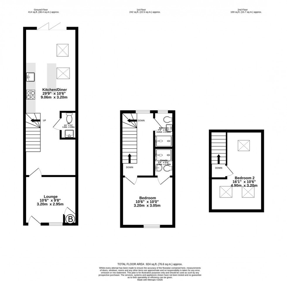 Floorplan for Dale Street, York