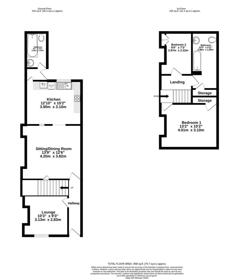 Floorplan for Frances Street, York