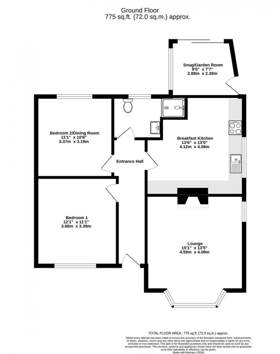 Floorplan for Moor Lane, York