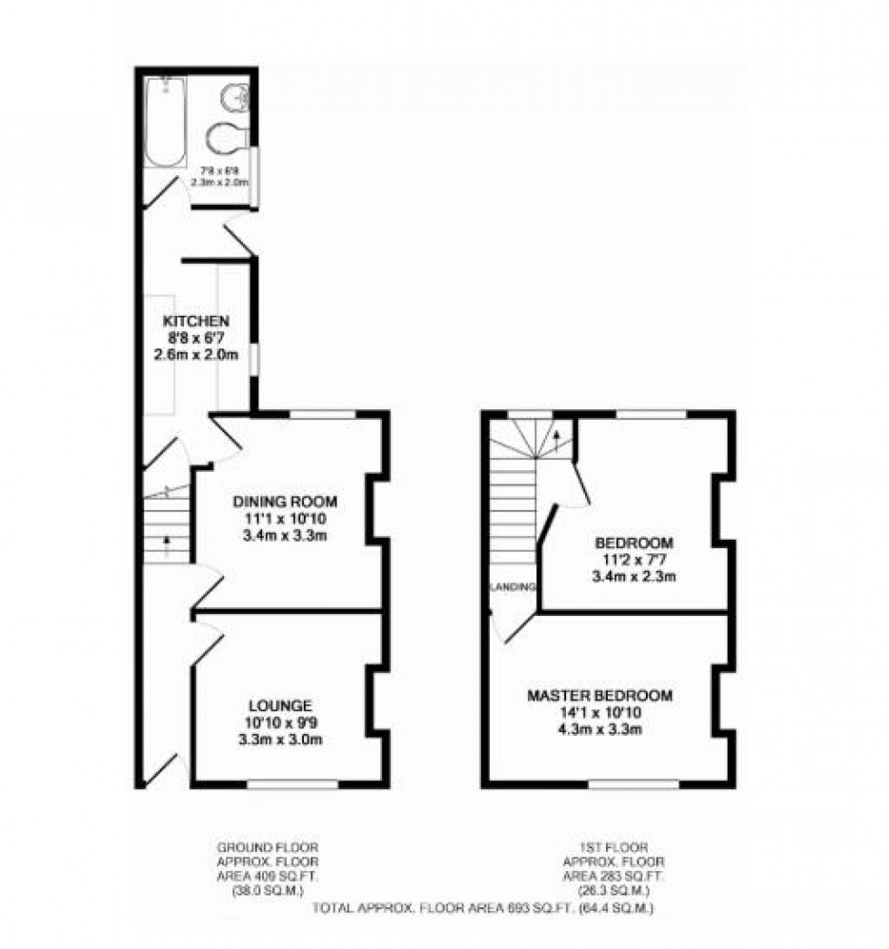Floorplan for Arthur Street. Lawrence Street