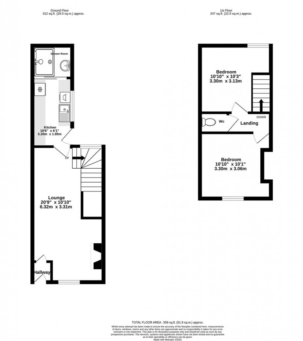 Floorplan for Kensington Street, South Bank