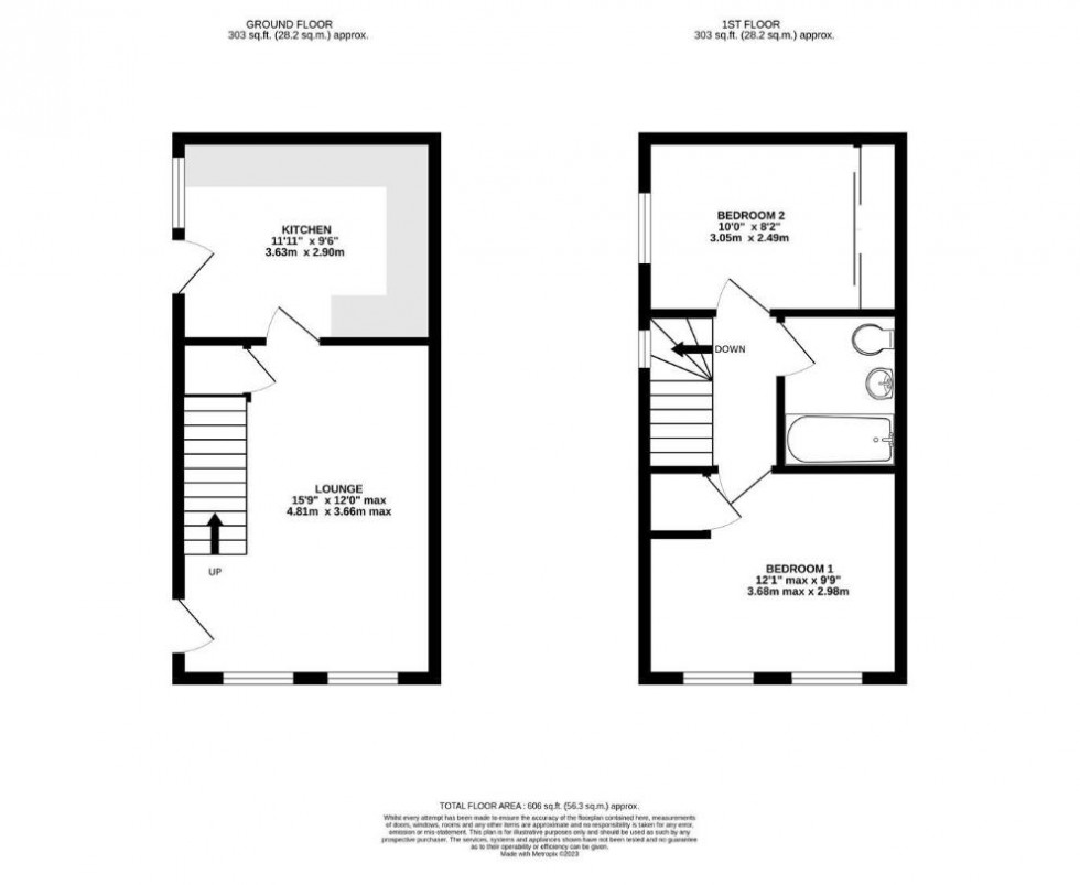 Floorplan for Fewster Way, Fishergate